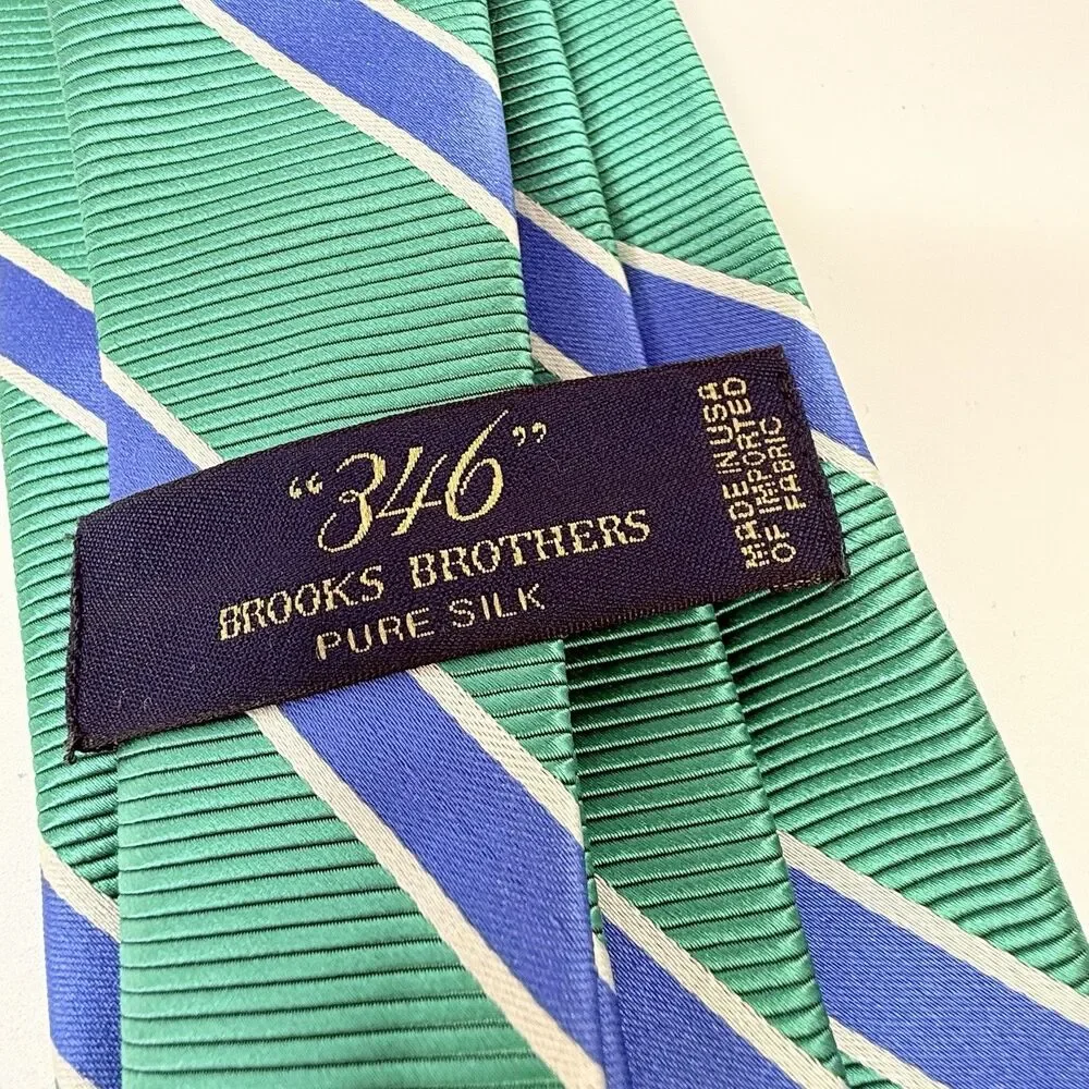 346 Brooks Brothers Classic Stripped 100% Neck Tie